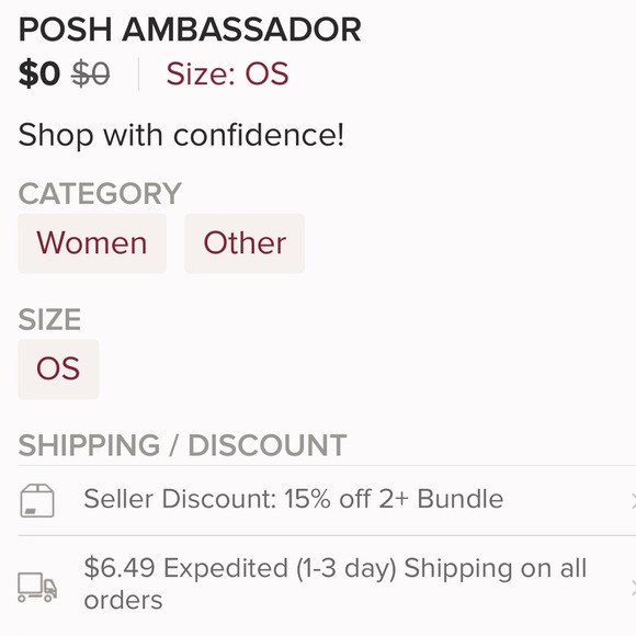 ⭐️POSH AMBASSADOR ⭐️ - Picture 3 of 3